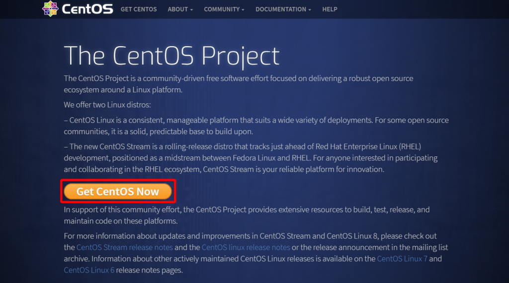 CentOS 公式サイト